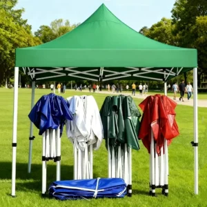 Automatic Pop-up Outdoor Advertising Tent 10×10 Iron Oxford Fabric Waterproof Portable Canopy for Wedding and Sports Events
