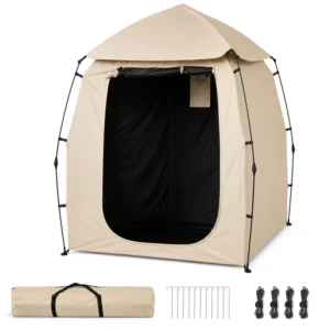 Automatic Pop up Privacy Tent Black Coating UV Protection Waterproof Shower Changing Room Toilet Shelter Outdoor