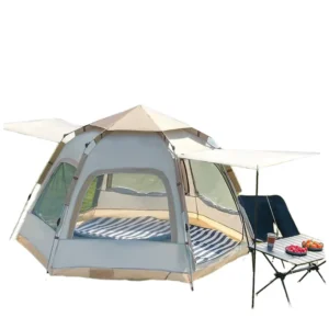 Automatic Quick Open Oxford Fabric Outdoor Tent Sun Protection Rainproof Mosquito Resistant Thick Silver Coated Oxford Cloth