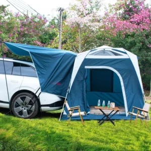 Automatic Quick Opening Car Rear Camping Tent for Outdoor Leisure Self Driving Tours with Spacious Shelter and Easy Setup
