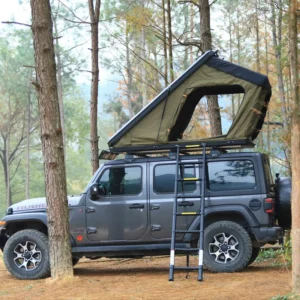 Automatic Rooftop Tent Oxford Polyester Car Roof Top Tents 2 Person Hard Shell Triple Layer Waterproof Four-Season