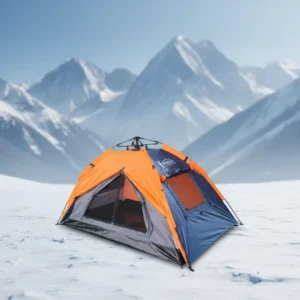Automatic Two-Layer Quick-Set Waterproof Camping Dome Tent, Heavy-Duty Portable Foldable