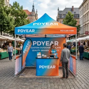 Awning Gazebo 10×10 UV-Resistant Waterproof Outdoor Pop-Up Tent for Vendor Booths
