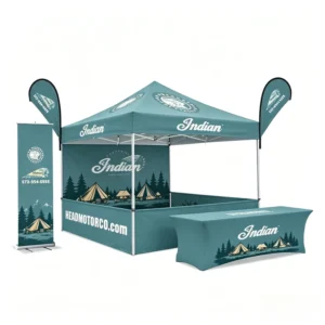 Awning Sidewalls 10×10 Ft Trade Show Tent Waterproof Steel Frame Custom Color Pop-Up Canopy for Indoor Outdoor Advertising