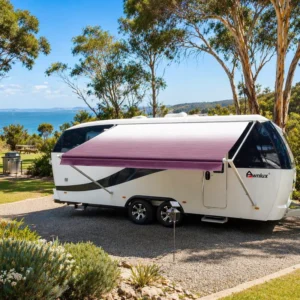 Awnlux W5600 New B1 Roll Out Trailer Awning for Motorhome Caravan Camping Sprinter Van Campervan Accessories