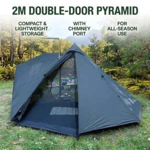 B3 Mesh Inner Tent 2 Persons Family Camping Aluminum Mosquito Proof Pyramid Ultralight 15D Nylon Factory Direct Supply