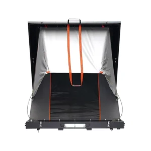 BKK-1 Single-Opening Rooftop Camping Tent for Pickup or SUV, Waterproof Canvas, Four-Season Double-Layer