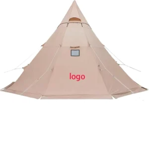 BOTEEN Glamping Tent Yarn Octa Canvas Stove Half Inner Tent 3 5 Person Four Season >3000mm Waterproof One Bedroom 15.7