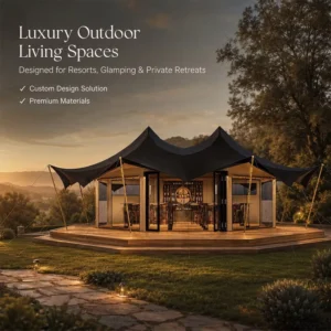 BOTEEN Luxury Glamping Tent Manufacturer Outdoor Luxury Tent Factory Custom Designed Resort Villa Tents Fully Eco lodge Tent