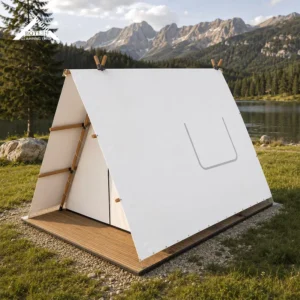 BOTEEN Luxury Glamping Tent a Frame Safari Tent Outdoor Resort Accommodation Tent Custom Eco Lodge Tent High End Glamping Tent