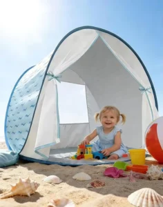 Baby Beach Tent Pop-Up UPF 50+ Sun Protection with Mosquito Net Shelter Canopy Portable Outdoor