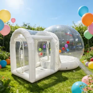 Balloon Jumping Inflatable Bubble House with Trampoline Transparent Dome PVC Blower for Party