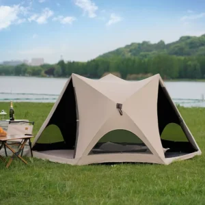 Beach Park Quick Open Tent Outdoor Portable Folding Camping Tent Full Set Sunshade Rainproof