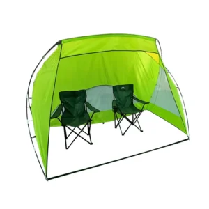 Beach Shelter Portable Sun Shelter for 3 Person UPF 50+ UV Protection 1000-1500mm Waterproof Polyester Fabric Straight Tent