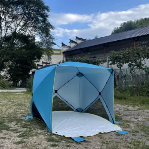 Beach Tent Outdoor Camping Tent Large Capacity Folding Design UV Protection Waterproof for Family Trips
