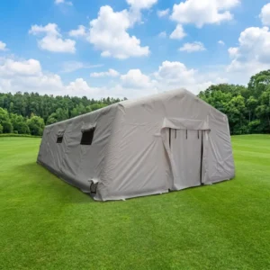 Beige White Inflatable PVC Air-Frame Emergency Rescue Field Hospital Tent