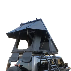 Best Aluminum Clamshell Roof Top Tent New Style 2 3 4 Person Hardshell Wedge Rooftop Tent with Minimal Wind Drag Canvas Fabric