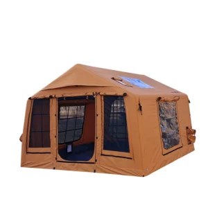 Best Sale Four Seasons 9㎡ Water Windproof Inflatable Camping Tent Outdoor Overnight Cotton Ridge Tent with Waterproof Feature