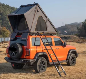 Outdoor Camping Hard Shell Roof Top Tent with Pickup Truck Canopy Aluminum Pop Up Campers Tents