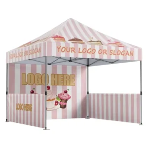 Black 5×5 Pop-Up Tent with Mesh Walls, Waterproof Folding Outdoor Gazebo for Parties, Events, and Gardens