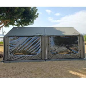 Black Air Tent Oxford Cloth Fabric Waterproof Large Space Modular Inflatable Tent for Family Camping