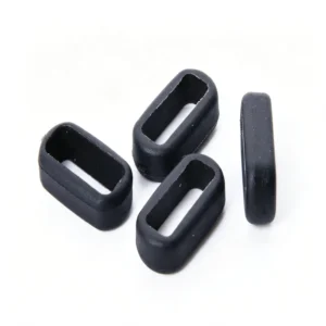 Black Plastic Oblong Cord Lock with Rectangular Aperture for Adjustable Drawstring and Outdoor Gear Accessories