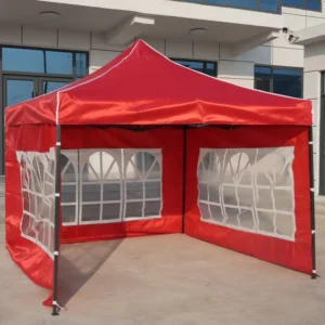 Black Steel Tube Folding Tent 420D Fabric Customizable with Sidewalls Trade Show Canopy