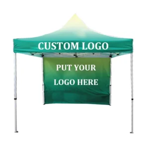 Black Windproof Pop-Up Canopy Trade Show Display Tent