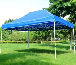 Blue Waterproof Canopy Tent 10x10ft 10x15ft 10x20ft Foldable for Outdoor Events Roadside Stalls