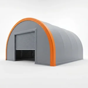 Building Storage Fabric Flat Grain Shelter Container Hoop Structure Barn Warehouse PVC Membrane Galvanized Steel