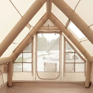 Bulk Purchase Only 12sqm Commercial Inflatable Glamping Tent Waterproof Oxford Air Tent for Resort OEM ODM