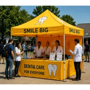 Business High-Definition Custom Printing Waterproof Aluminum Frame Portable Instant Canopy Tent for Market & Food Stalls