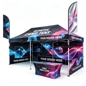 CE 600D Oxford Trade Show Aluminum Frame Outdoor Advertising Events Folding Pop up Canopy Gazebo Tent for Event