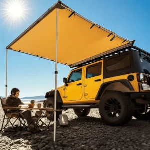 CE Car Sunshade Umbrella UV Protective Oxford Fabric Portable Outdoor Camping SUV Vehicle Side Tent Roof Tent
