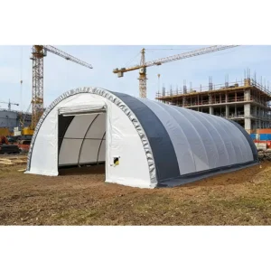 CE Certified Double Truss Fabric Buildings Shelter Heavy Duty Waterproof Storage Tent B1 Fireproof Large Portable Shelters