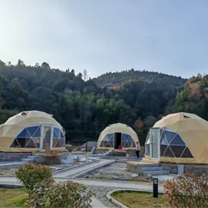 CE Fireproof PVC Geodesic Dome Tent for Outdoor Glamping Camp Homestay Accommodation