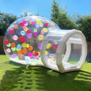 CQ-01 Commercial PVC Crystal Clear Inflatable Bubble Bounce House Customized Color Easy Setup Customizable Size 3m Kids