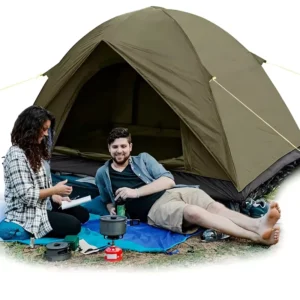 Camouflage 2-4 Person Four-Season 3000mm Waterproof Windproof Dome Tent Ultralight