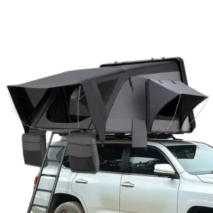 Camouflage Field Game Aluminum Hardshell Rooftop Double Roof Tent Oxford Waterproof Quick Opening for Cars