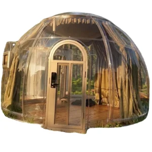 Camouflage Square PC Dome Modular Prefab Outdoor Single Layer All Seasons Waterproof Eco Friendly Windproof