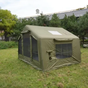 Camping 8㎡ 420D Oxford 5-8 Person Thickened Windproof Waterproof Mosquito Proof Quick Open Glamping Inflatable Tent