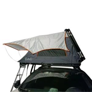 Camping Blow up Car Roof Tent with Porch Bathroom Awning Four Season Waterproof Hard Shell for Beach and Car Rooftop Camping