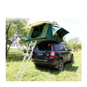 Camping Car Soft Rooftop Tent 2 Men Roof Top Tent Soft Shell Oxford Fabric Four Season Waterproof Telescopic Ladder