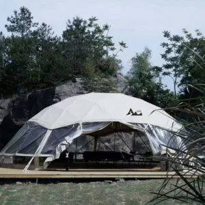 Camping Dome Tent All Seasons Oxford Cloth PVC Waterproof Triple Layer Easily Assembled Party Glamping 50-3600 People