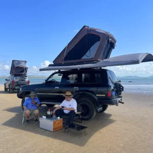 Camping Fast Setup All Weather Oxford Hard Shell Overland Outdoor Travel Equipment Folding Rooftop Tent Four Season 2 3 Person