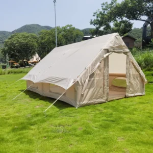 Camping Inflatable Tent 4x3m 4-6 Person Large Space Air Tent 420D Oxford Cloth Outdoor Camping Shelter