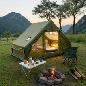 Camping Inflatable Tent Outdoor Waterproof Automatic Sunshade Four-season Portable Foldable Single Door