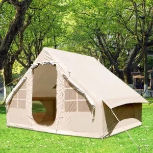Camping Inflatable Tent with Oxford Fabric Four Season Quick Automatic Opening >3000mm Waterproof 8m Area