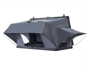 Camping Roof Tent with 2 Support Rods >3000mm Waterproof LED Strip & USB Socket Quick Automatic Opening