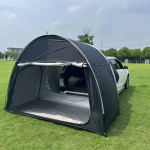 Camping Single Layer SUV Car Bike Tent with Oxford Fabric and Fiberglass Pole Tailgate Shade Awning Rooftent Vehicle Tent